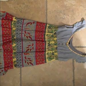 Crochet and patched dress! Super cute on